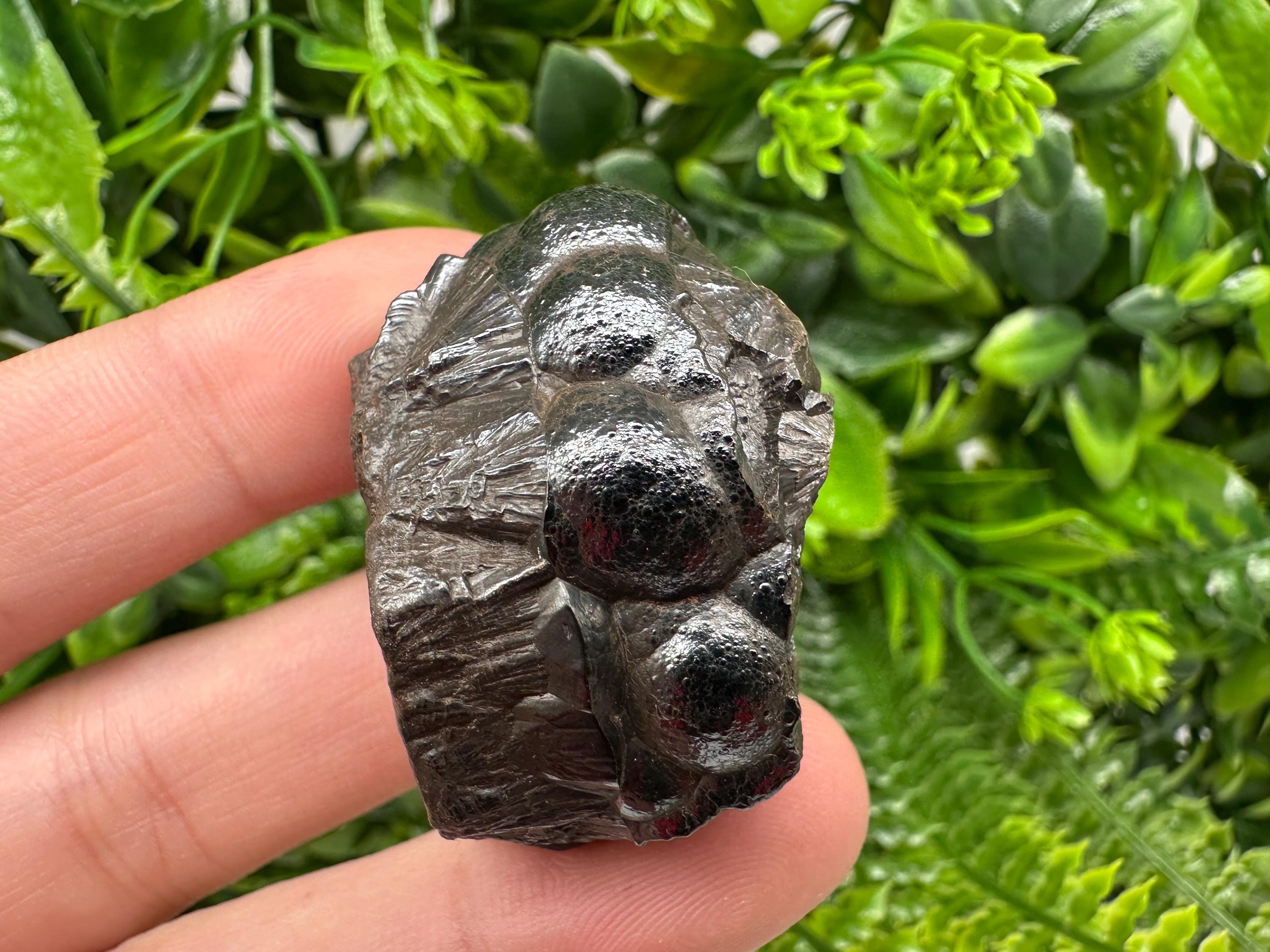 Moroccan Black Botryoidal Hematite Specimen: Chakra Reiki Crystal