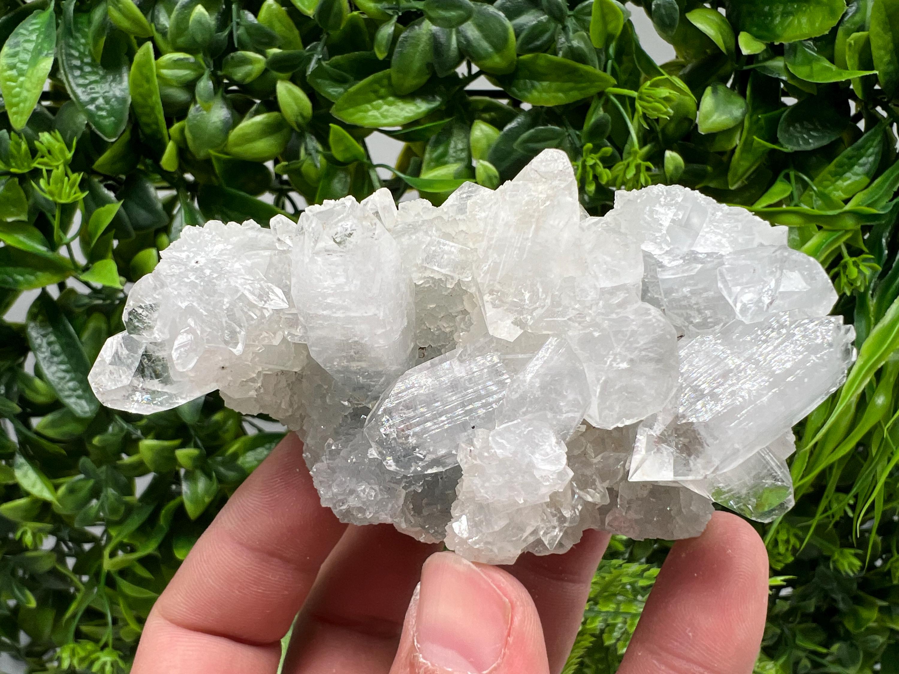 STUNNING Transparent Apophyllite on Chalcedony,natural, collection minerals specimen,India Minerals,Crystal, Stone Mineral Specimens India