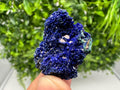 Crystallized Azurite-Kerrouchen,Morocco-Blue Azurite Specimen-High Quality Blue Azurite-Azurite Mineral Specimen, gemmy,lustrous of Azurite