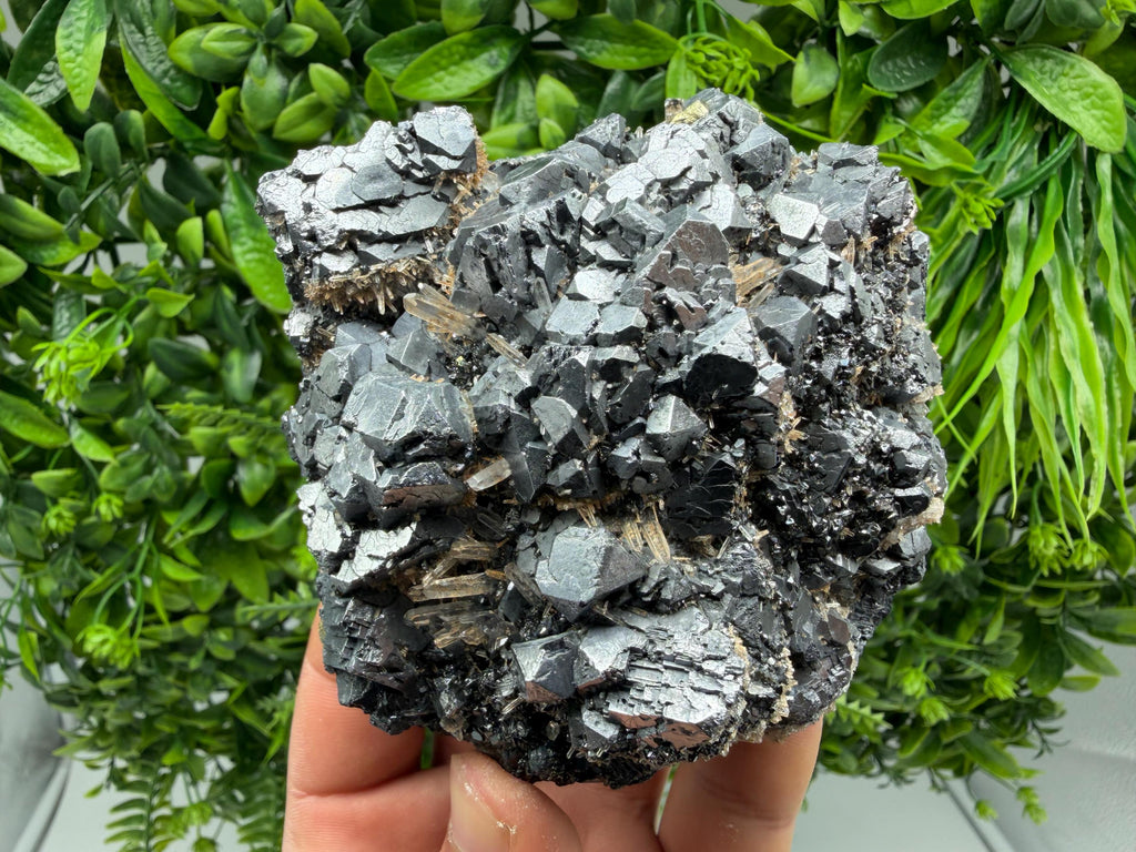 Collected Skeletal GALENA,Sphalerite,Quartz,Calcite from Krushev dol mine,Madan,Bulgaria,natural,collectible mineral specimen home decor
