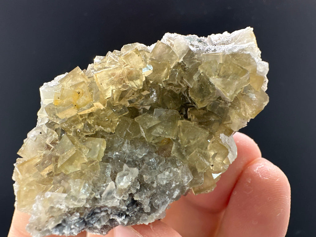Yellow Fluorite Mineral Specimen from Spain