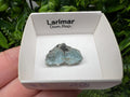 Rare Raw Larimar Specimen: Dominican Republic Mineral Collection (23/15mm