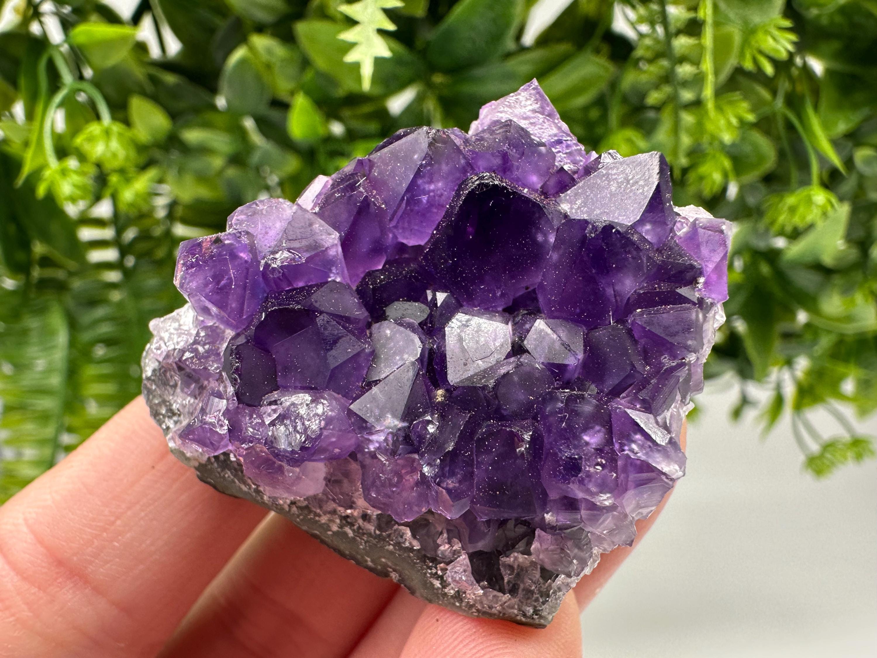 Uruguay Amethyst Crystal: Purple Quartz Home Decor, Energy Stone