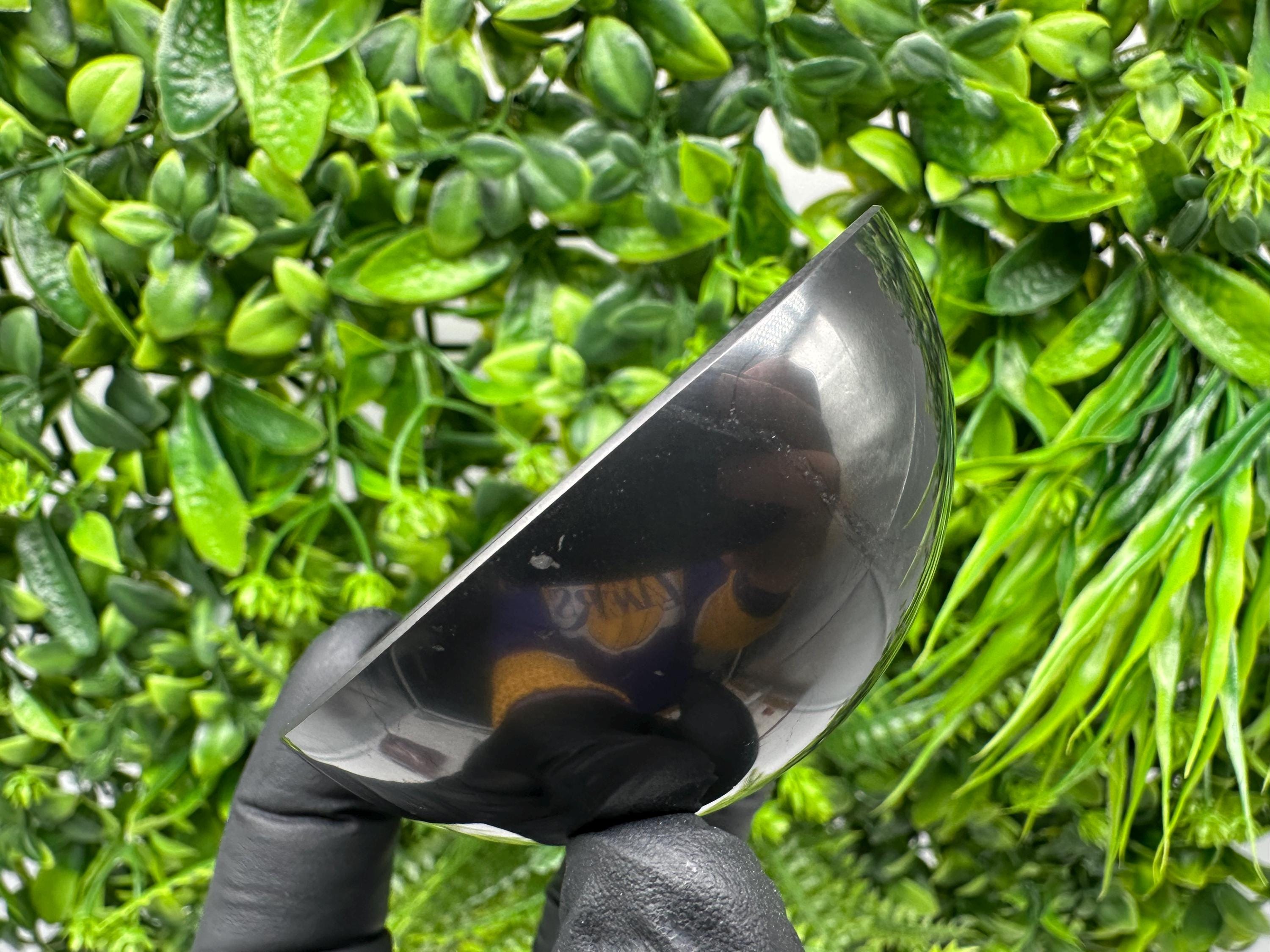 Polished Shungite Bowl (70mm): EMF Protection, Water Purification