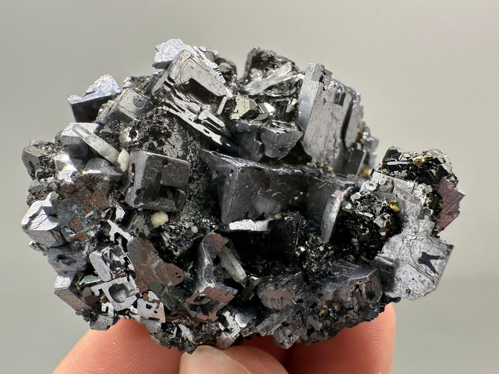 Galena on Sphalerite Mineral Specimen: Borieva Mine, Bulgaria