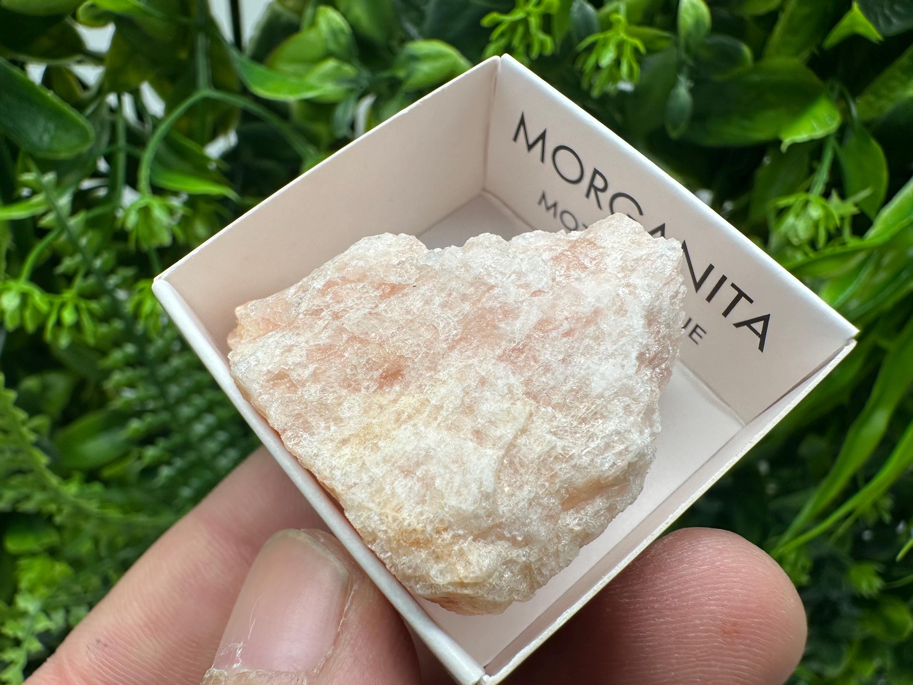 Rare Raw Morganite Mineral Specimen: Mozambique Crystal (4/4 cm)