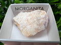 Raw Morganite Mineral Specimen, Mozambique Crystal, Home Decor