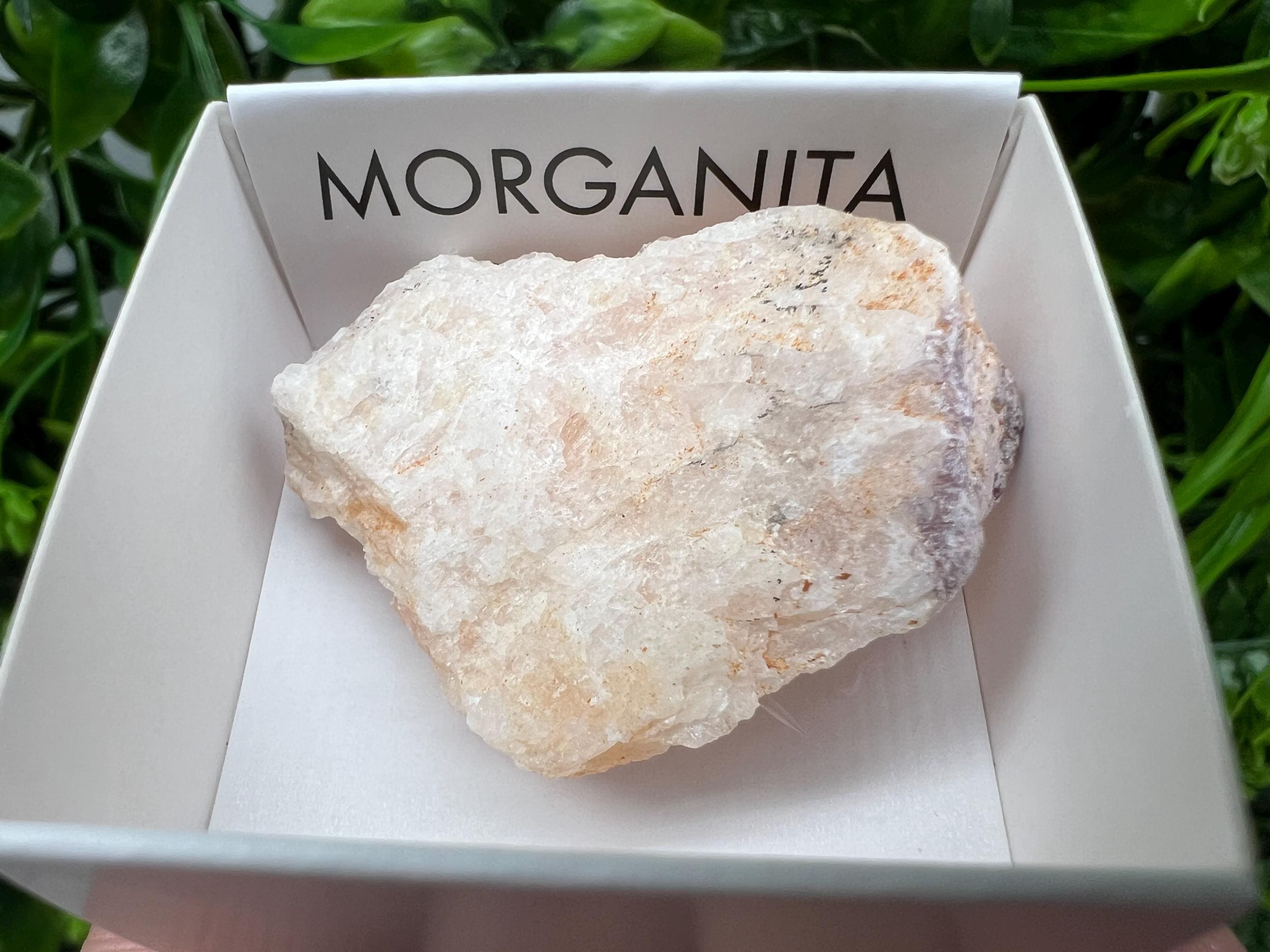 Raw Morganite Mineral Specimen, Mozambique Crystal, Home Decor