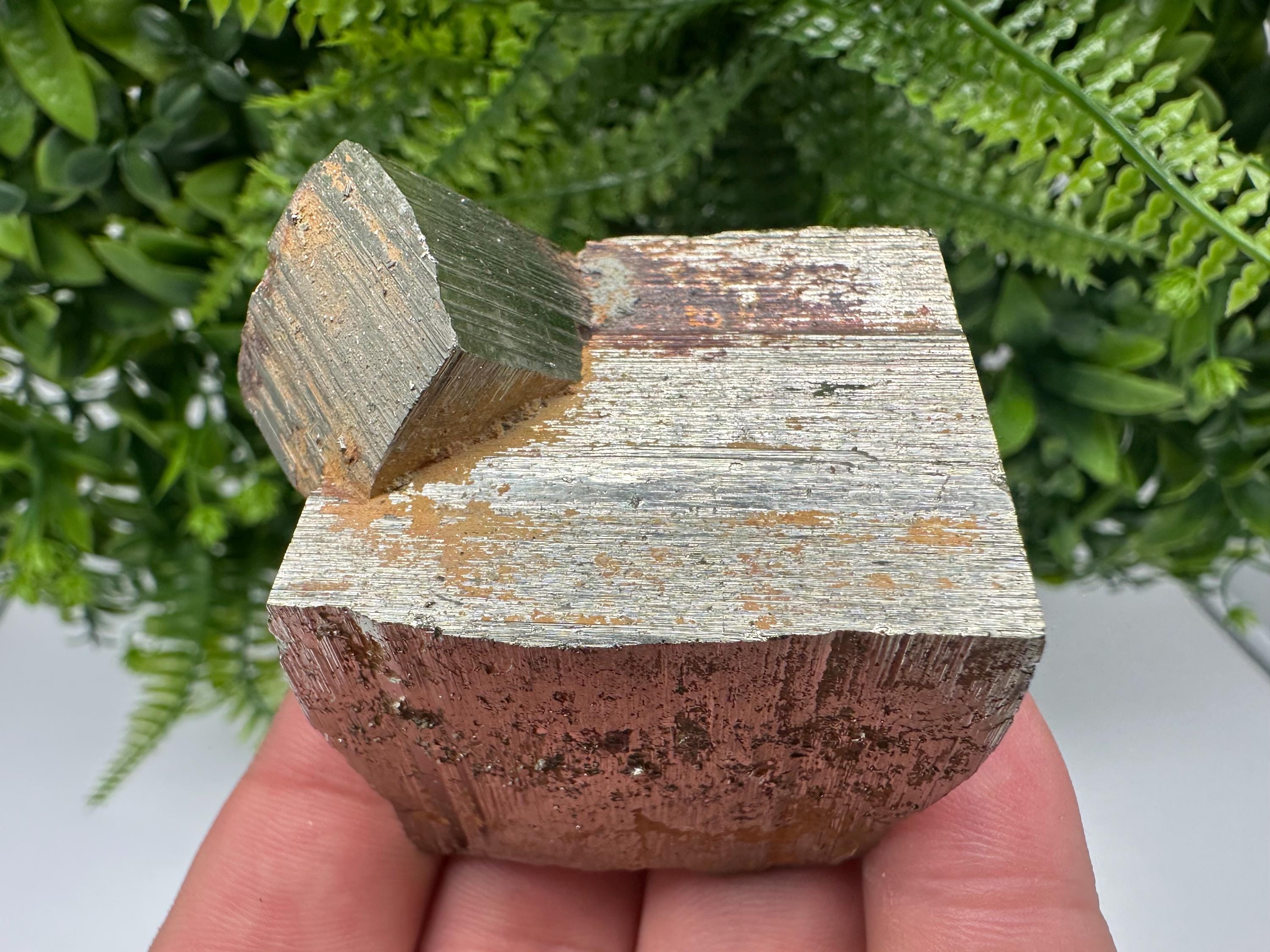 Wonderful Rainbow Pyrite whit Calcite,natural minerals souvenir Crystal,collection stone,rare minerals,home decor,Borieva Bulgaria