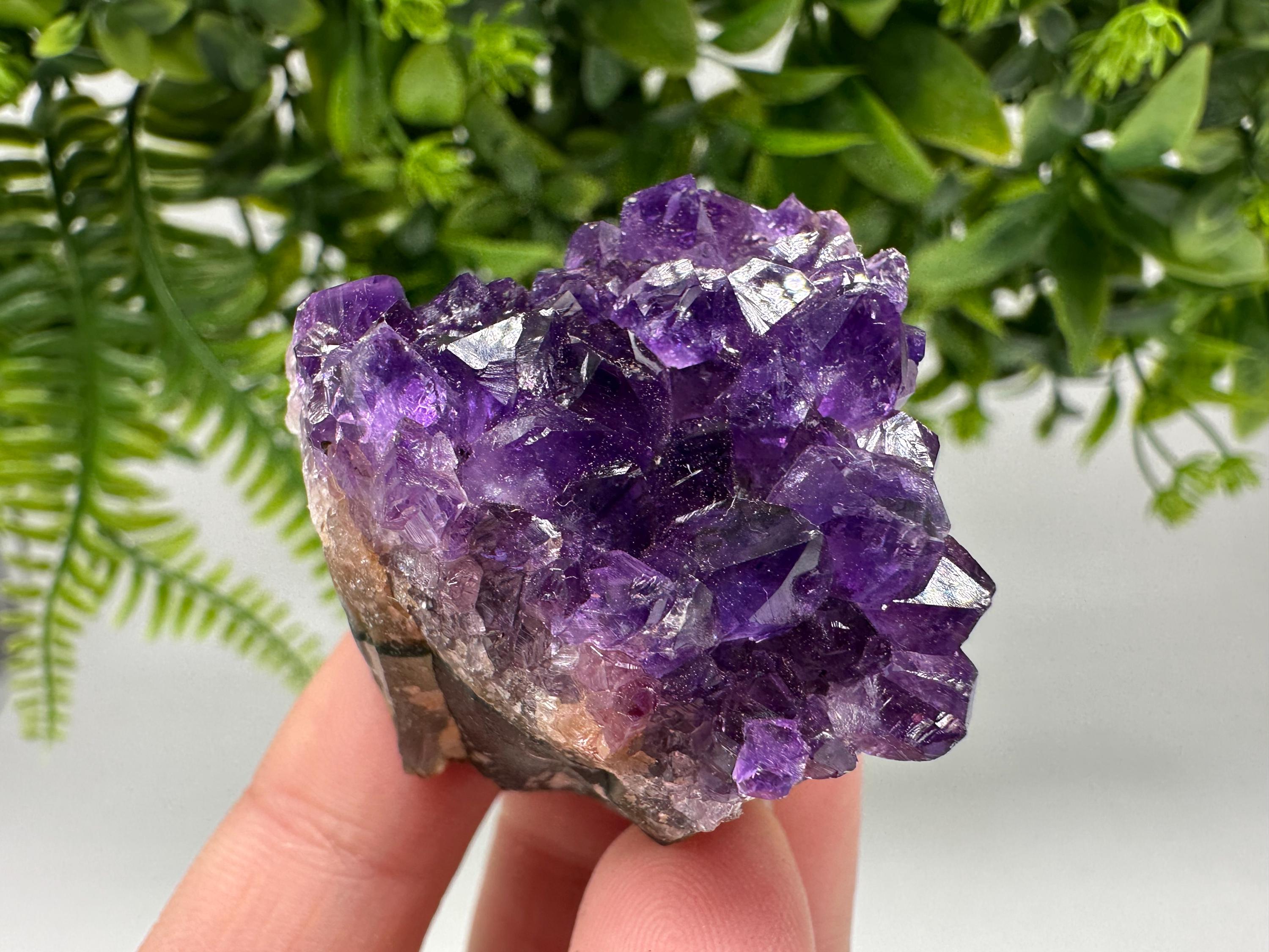 Uruguay Amethyst Crystal: Purple Quartz Home Decor, Energy Stone