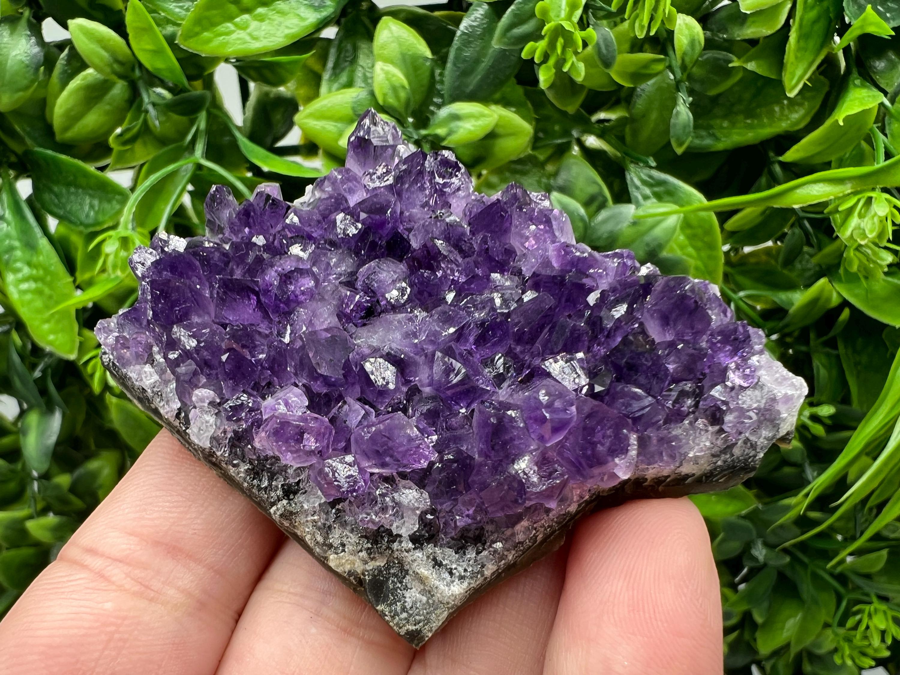 Uruguay Amethyst Crystal: Purple Quartz Home Decor, Energy Stone