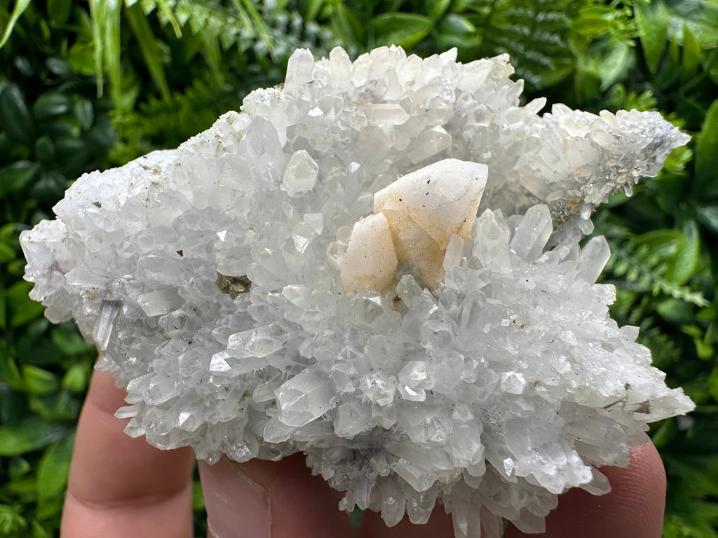 Quartz with Pyrite and Calcite, Djurcovo Laki, Bulgaria
