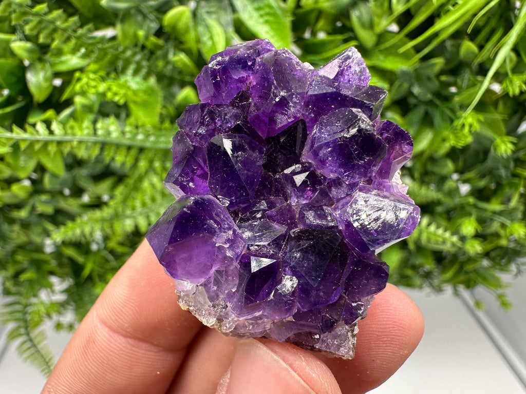 Natural Purple Amethyst Cluster, Uruguay Crystal, Home Decor