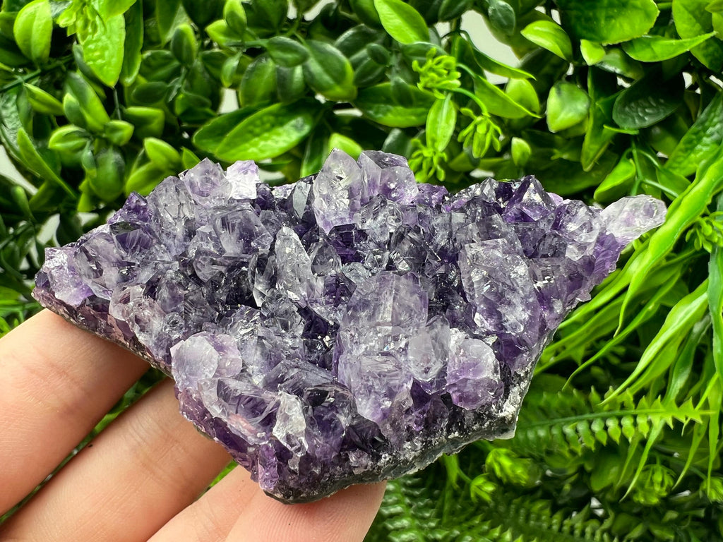 Uruguay Amethyst Cluster, Natural Purple Crystal, Home Decor