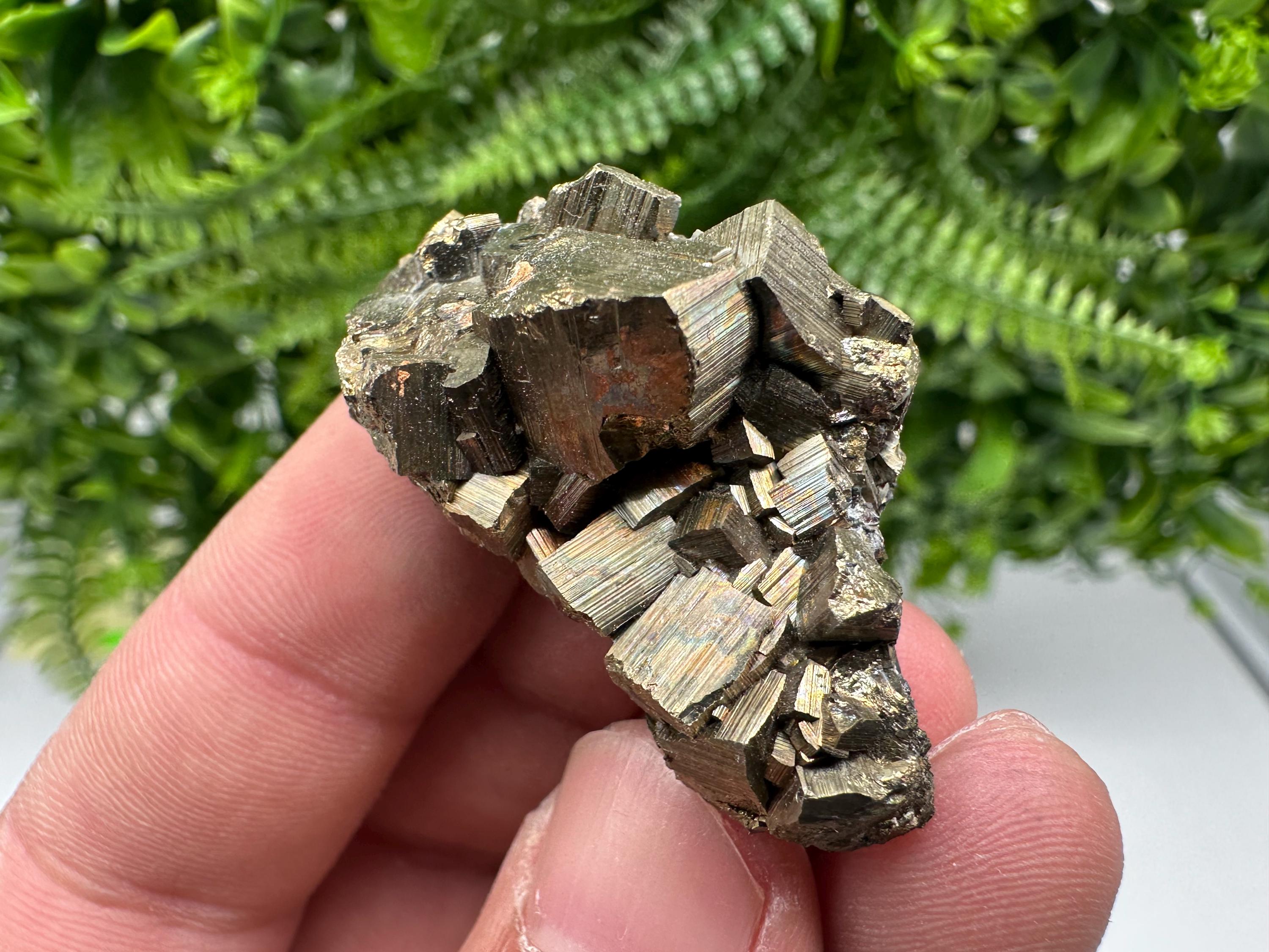 Sphalerite with Calcite and Pyrite Specimen, Bulgaria Mineral Decor