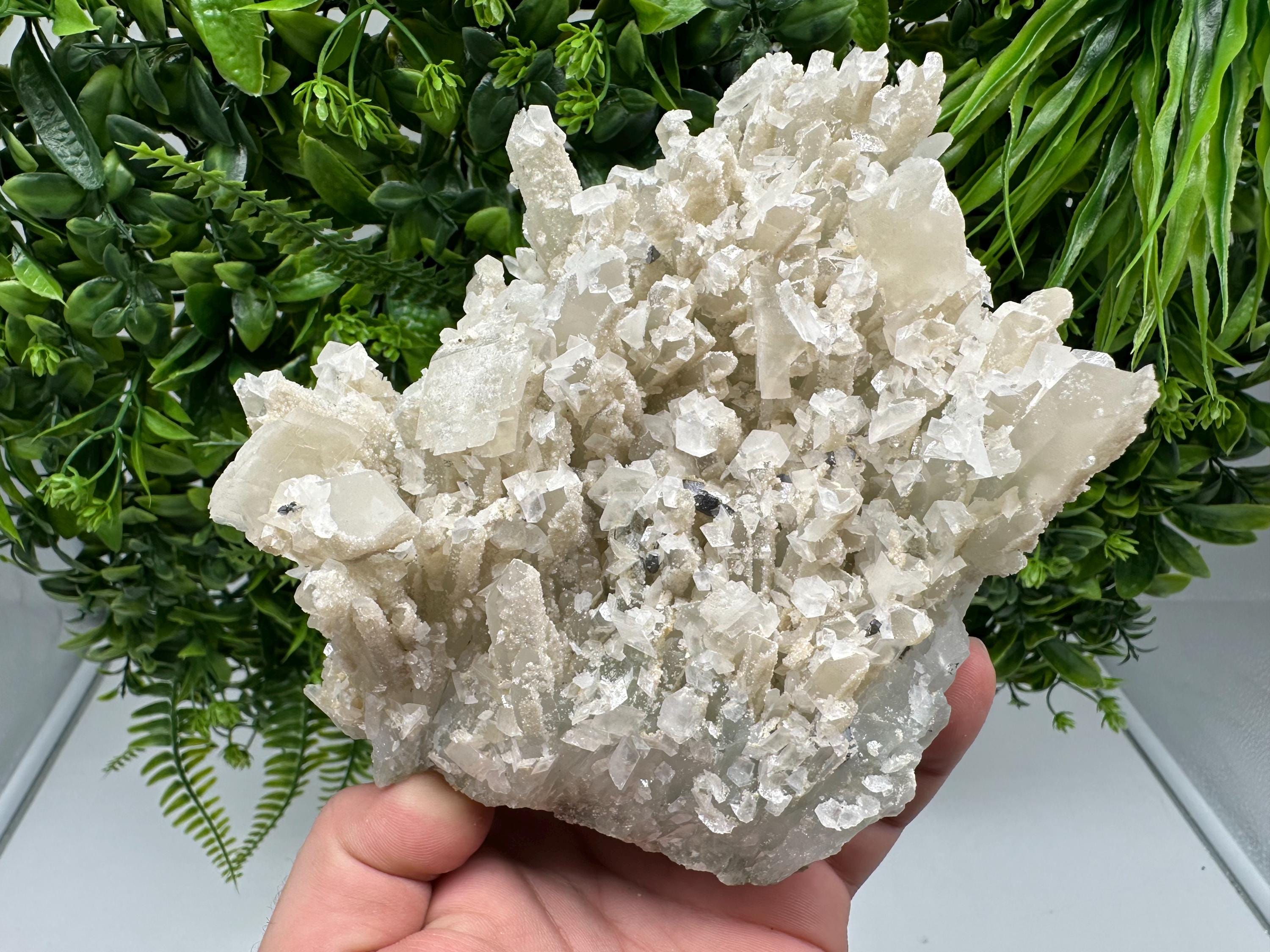 Quartz Galena Calcite Specimen: Borieva Mine, Bulgaria