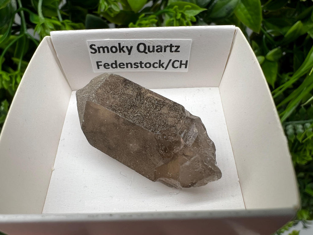 Rare Smoky Quartz Point, Fedenstock Switzerland Mineral Specimen (40MM)