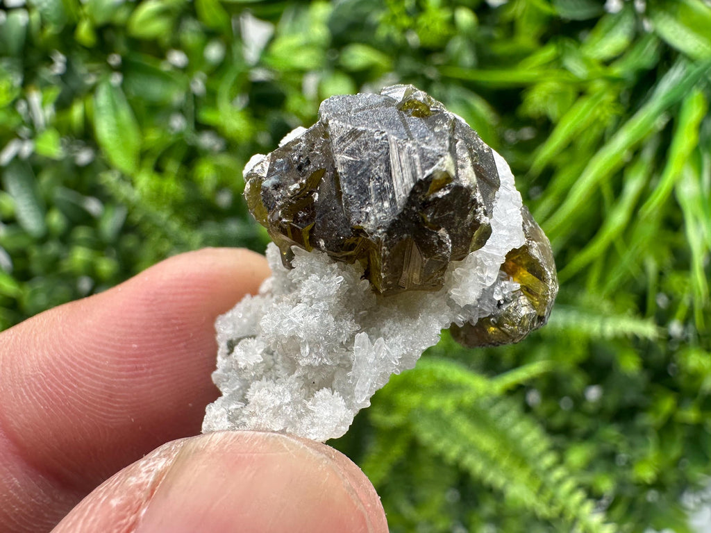 Sphalerite Gem: Cleiophane Crystal, Rare Green Mineral Stone