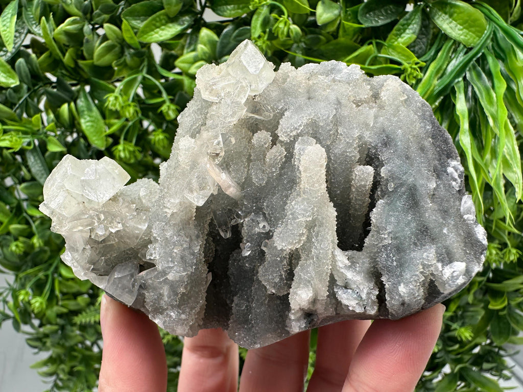 Natural Chalcedony Specimen: India Crystal Mineral, Home Decor