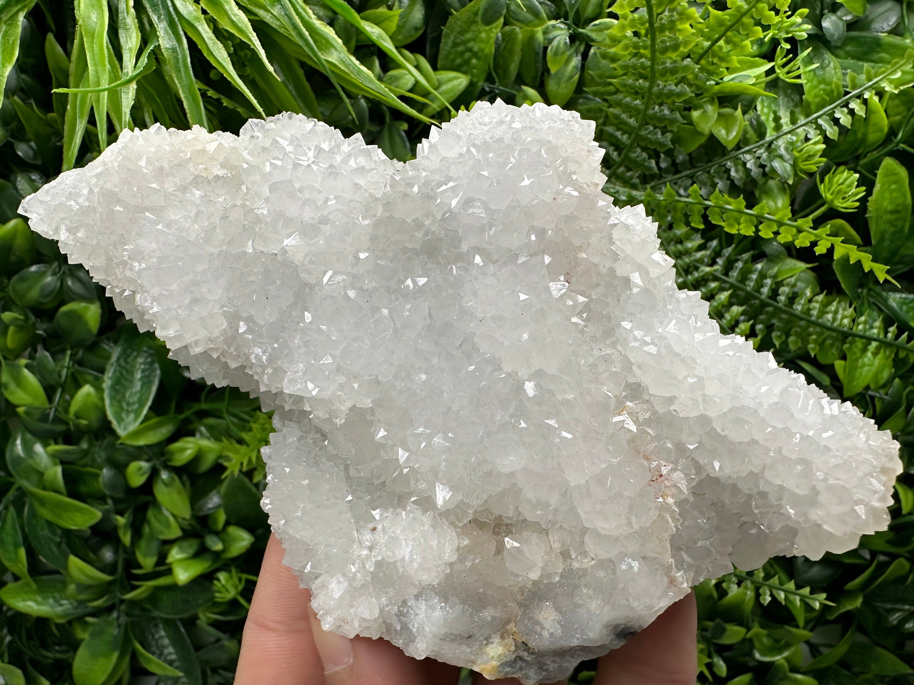 Chlorite Quartz Cluster, Chalcedony Mineral Specimen