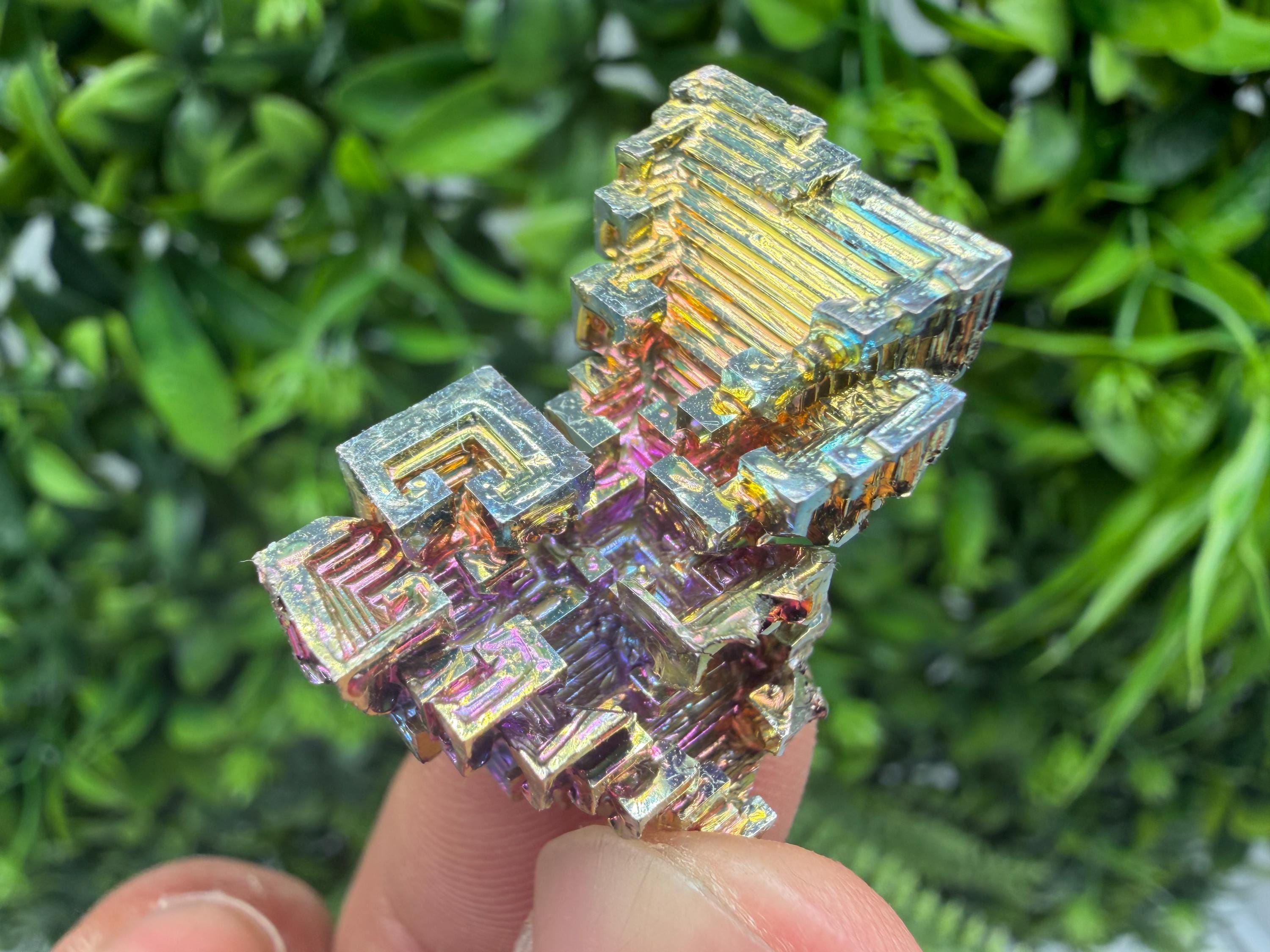 Rainbow Bismuth Crystal: Rare Gemstone Specimen,wholesale Bismuth