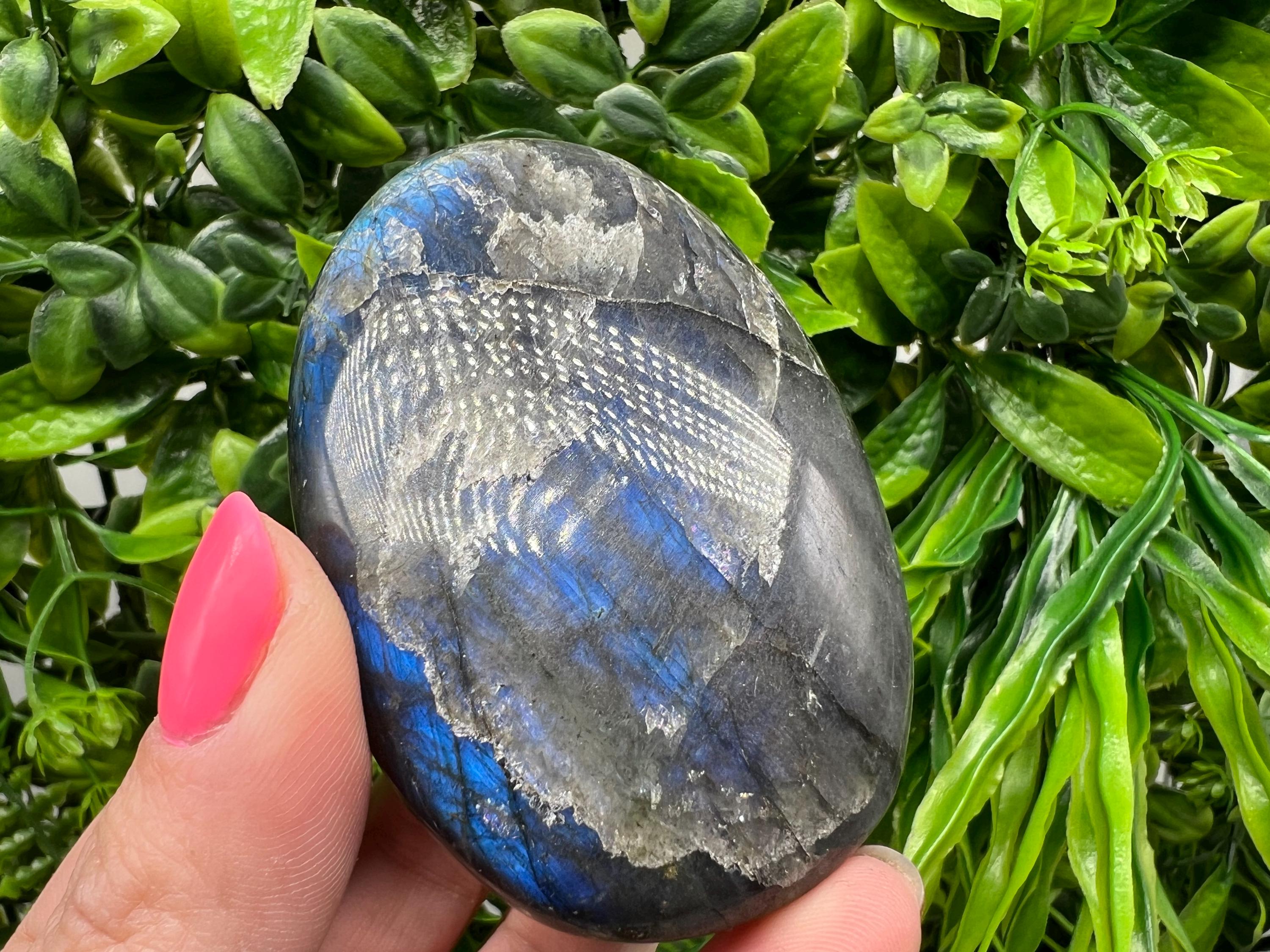 Polished Labradorite Crystal Decor Slab: Multifire Rainbow Stone