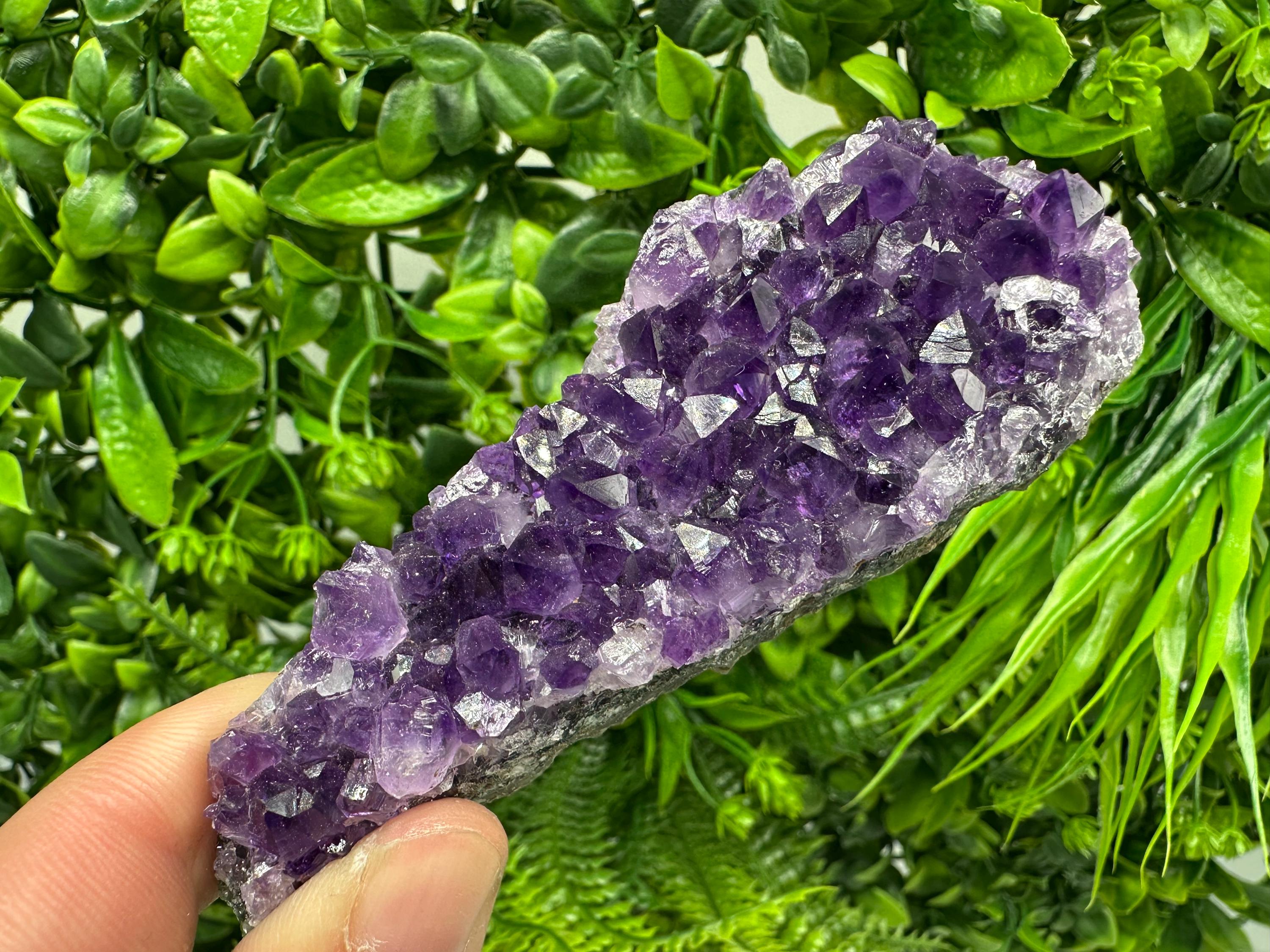 Uruguay Amethyst Cluster: Purple Quartz Crystal, Home Decor