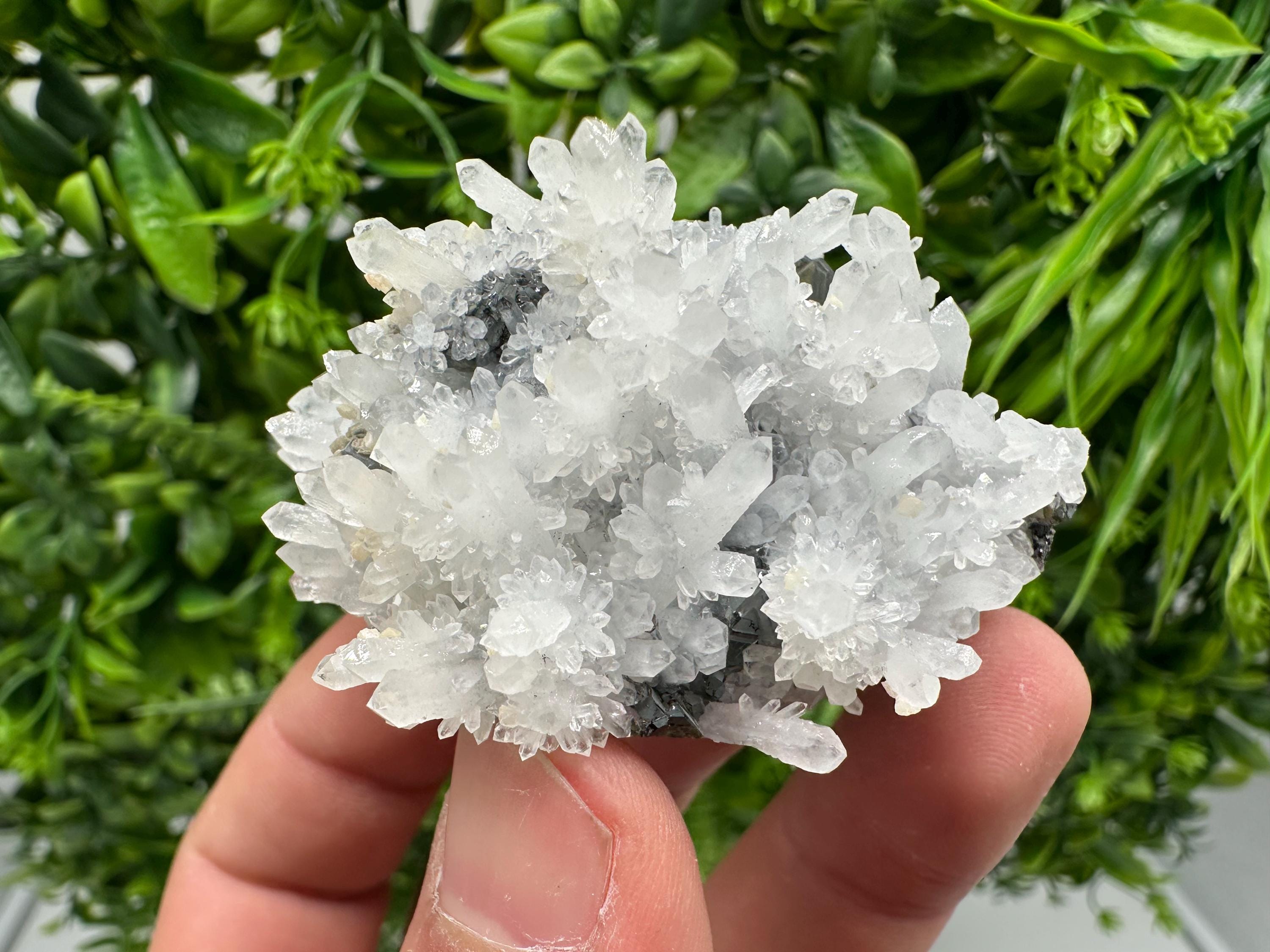 Transparent Quartz Cluster: Borieva Mine Mineral Specimen, Home Decor Crystal
