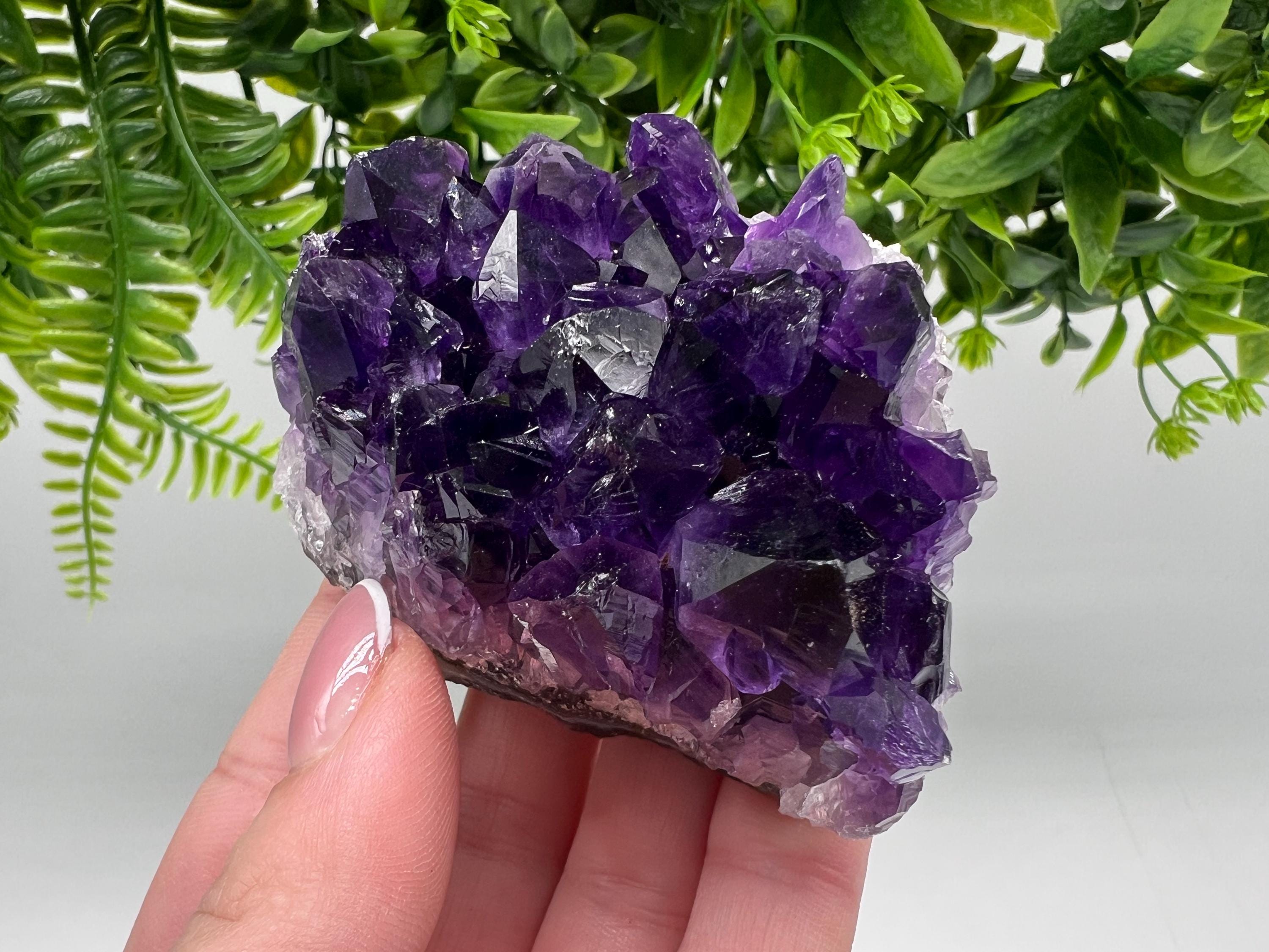 Uruguay Amethyst Crystal: Purple Quartz Home Decor, Energy Stone