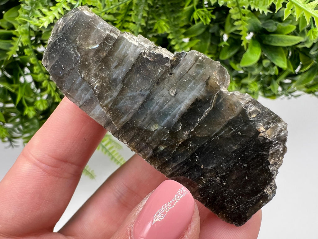 Polished Labradorite Slab: Multifire Crystal Decor - 7x3.3x2.5cm