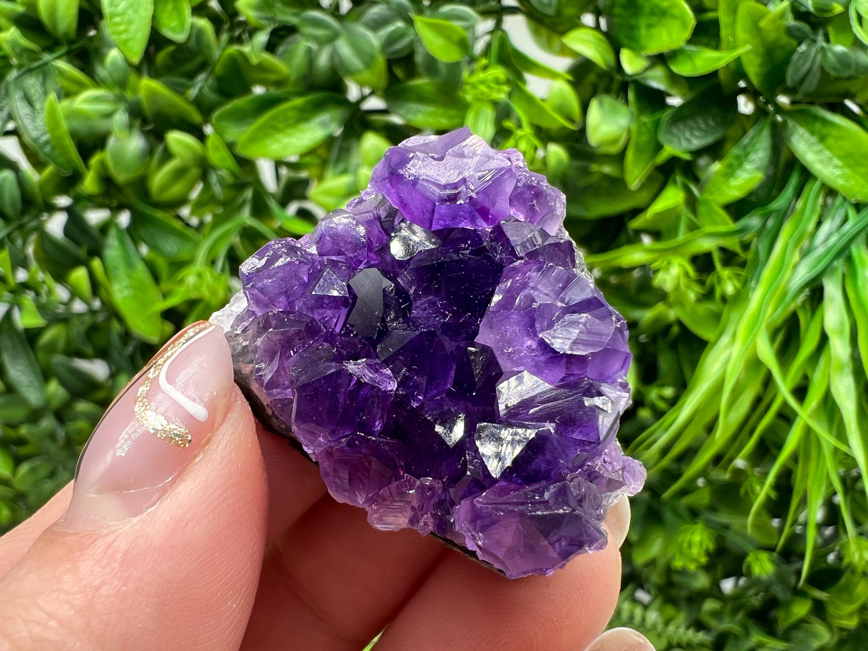 Uruguay Amethyst Crystal: Purple Quartz Home Decor, Energy Stone