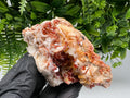 Red Vanadinite on Barite from Marocco,crystal minerals Speciment cluster Vanadinite crystal Vanadinite Geology Vanadinite cluster minerals