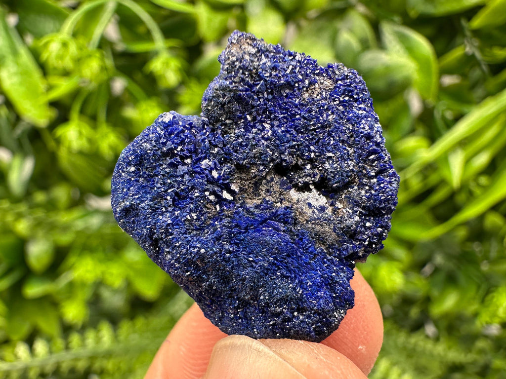 Crystallized Azurite-Kerrouchen,Morocco-Blue Azurite Specimen-High Quality Blue Azurite-Azurite Mineral Specimen, gemmy,lustrous of Azurite