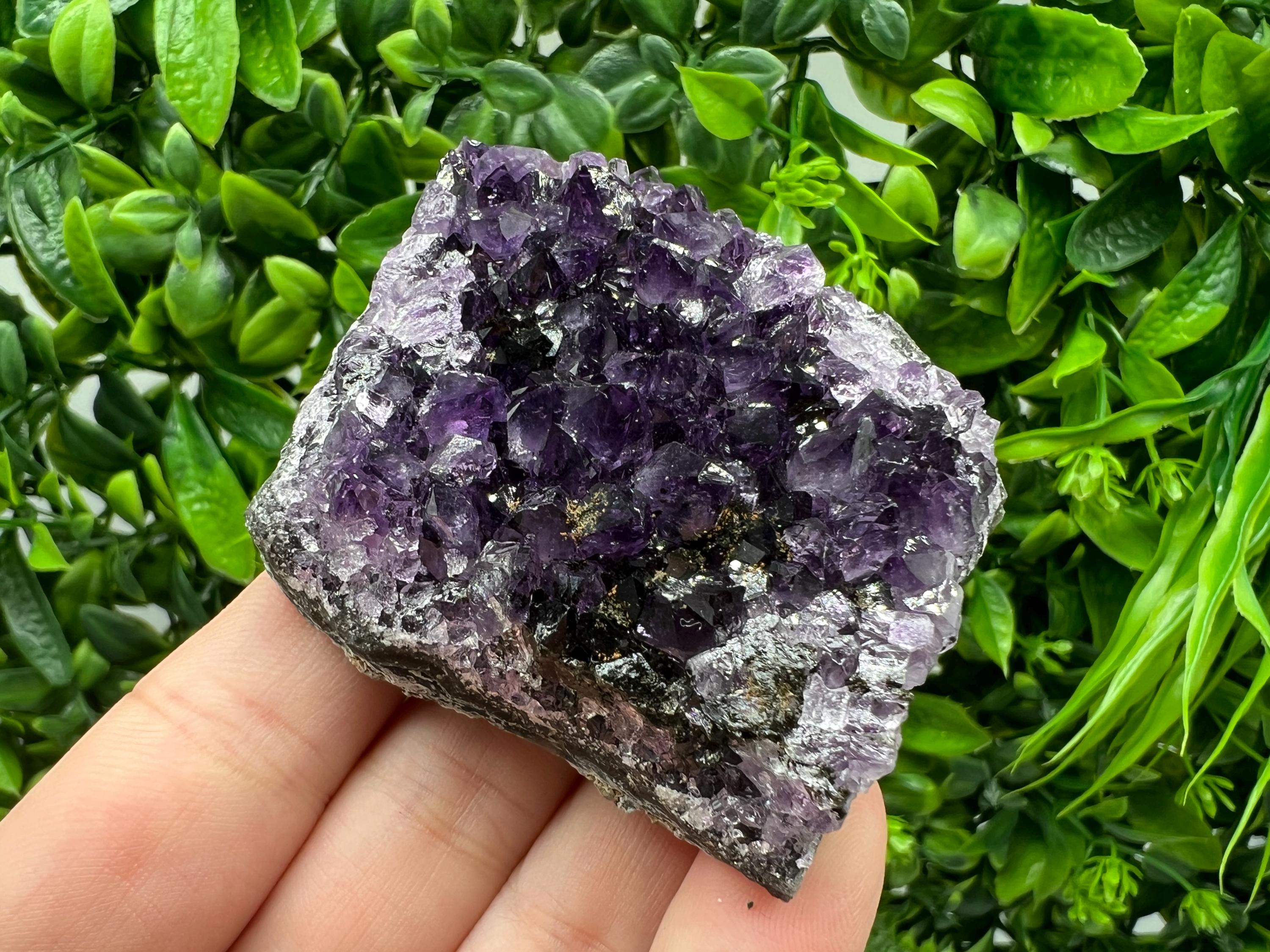 Uruguay Amethyst Crystal: Purple Quartz Home Decor, Energy Stone