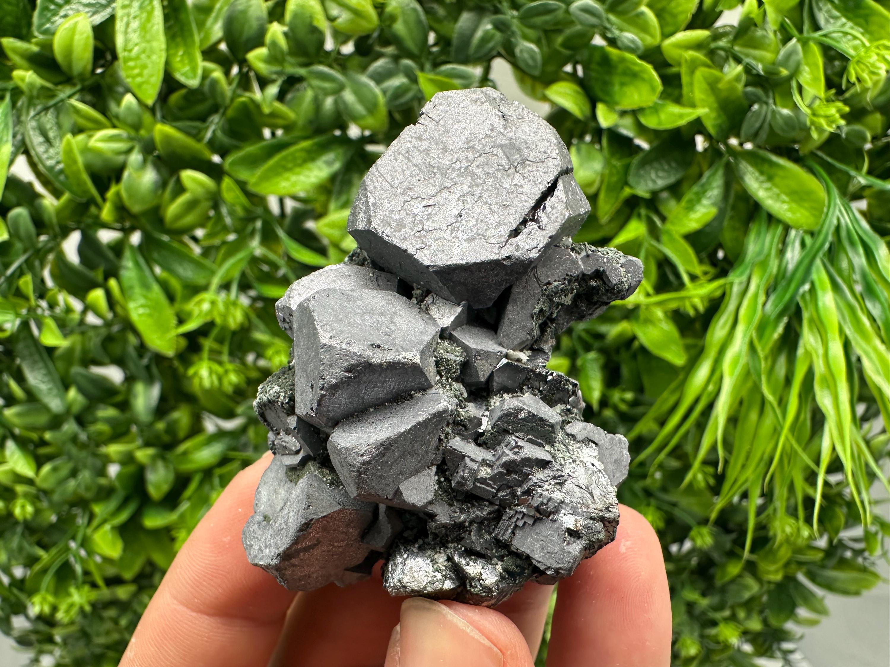 Shiny Galena Cluster from Borieva Mine, Bulgaria
