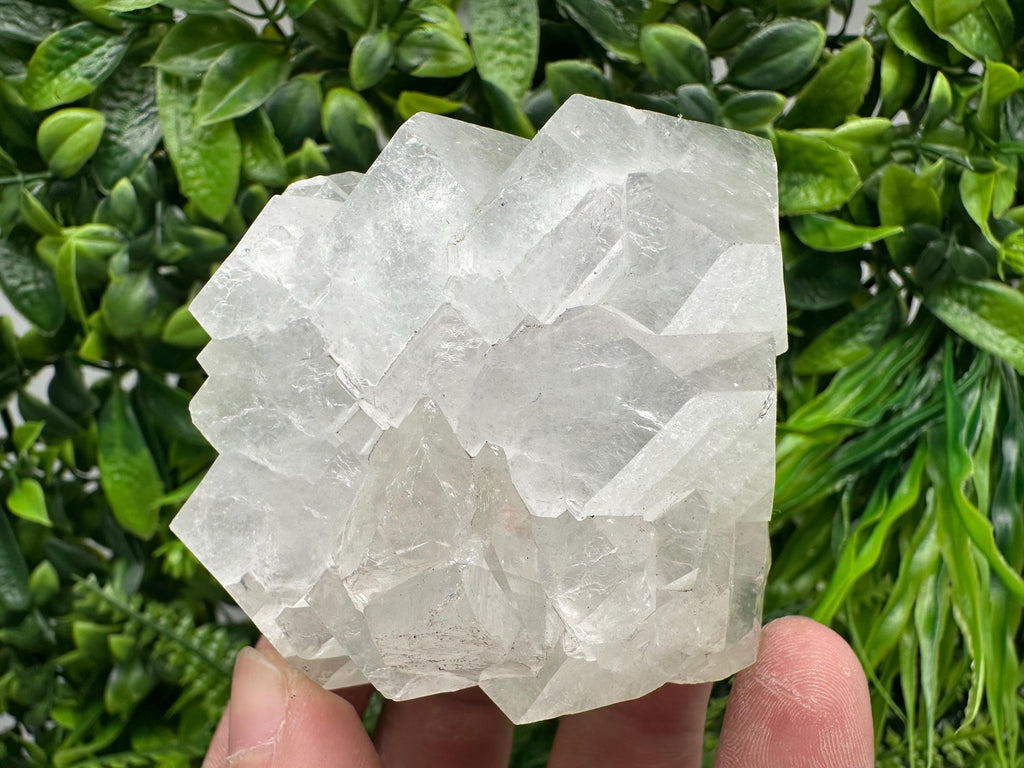 Apophyllite on Chalcedony Specimen: India Minerals Collection, 316 grams