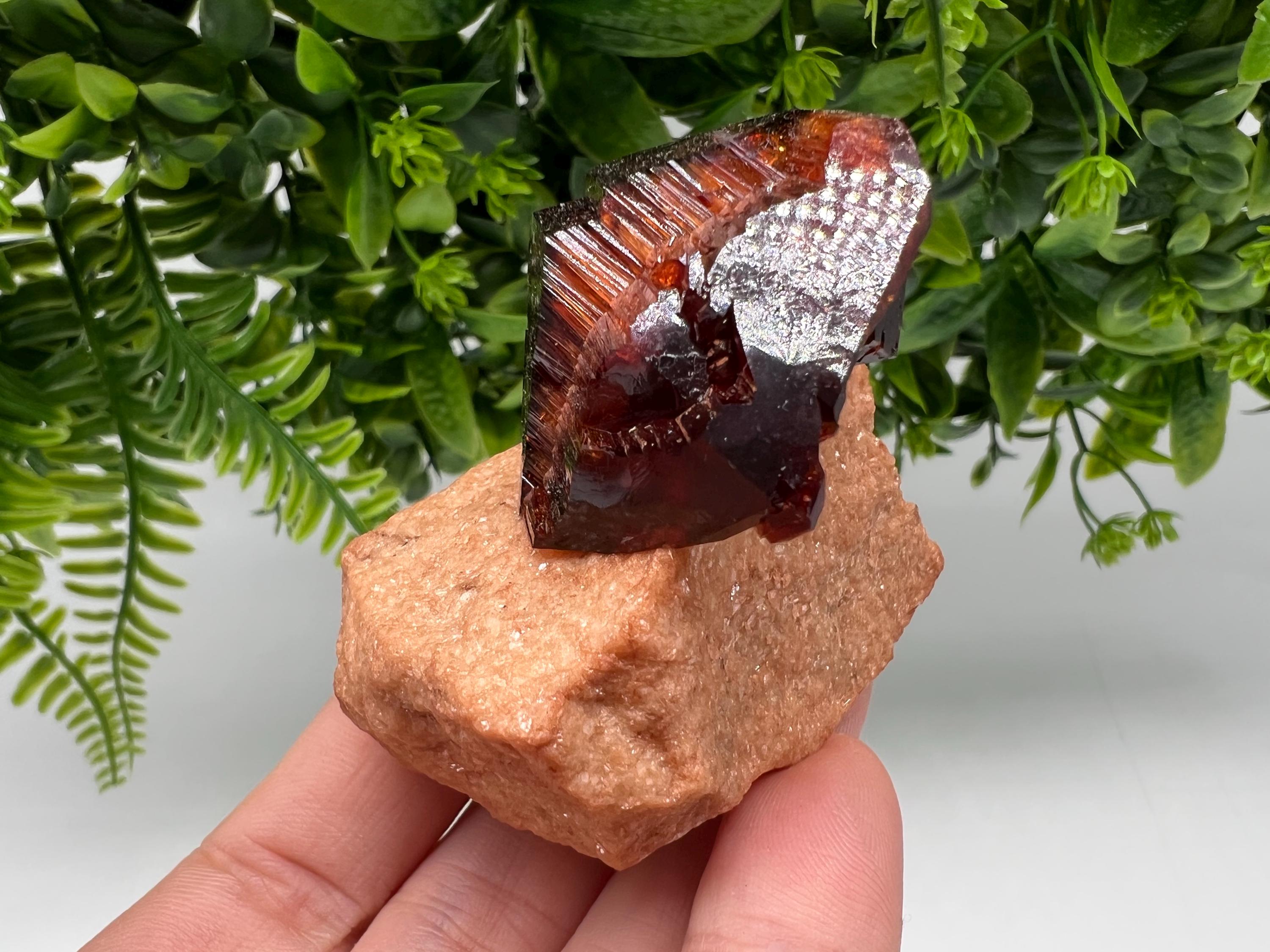 Orange-Brown Arcanite Mineral Specimen, Santa Ana Tin Mine
