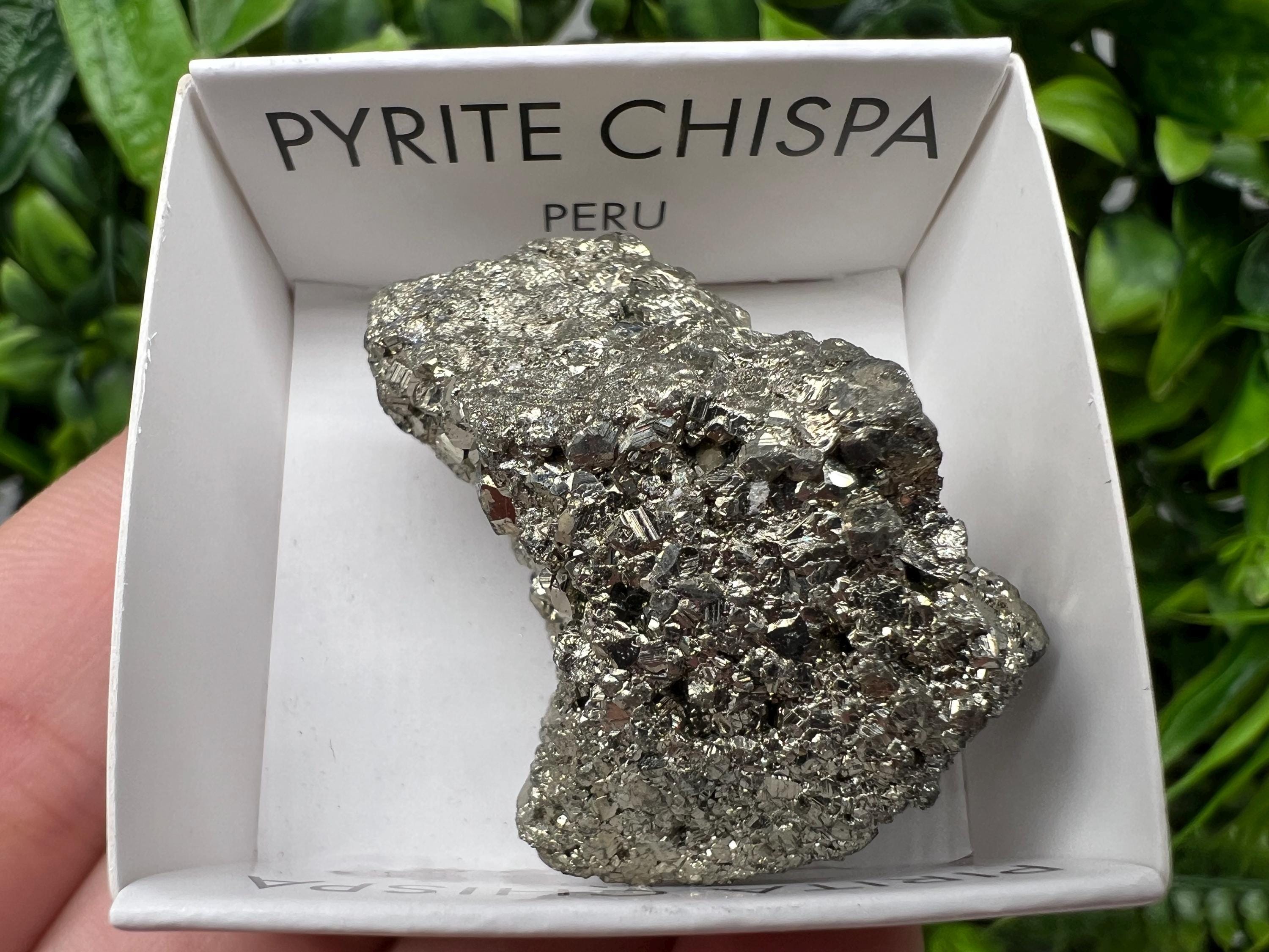 Peruvian Pyrite Cube: Natural Gold Mineral Specimen, Home Decor (3.5/3.5cm