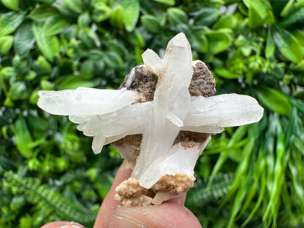 Quartz on Rhodochrosite Matrix, Madan Bulgaria Mineral Specimen