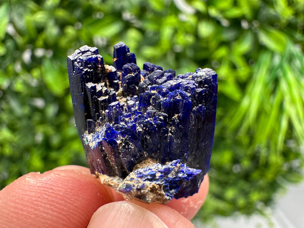 Crystallized Azurite-Kerrouchen,Morocco-Blue Azurite Specimen-High Quality Blue Azurite-Azurite Mineral Specimen, gemmy,lustrous of Azurite