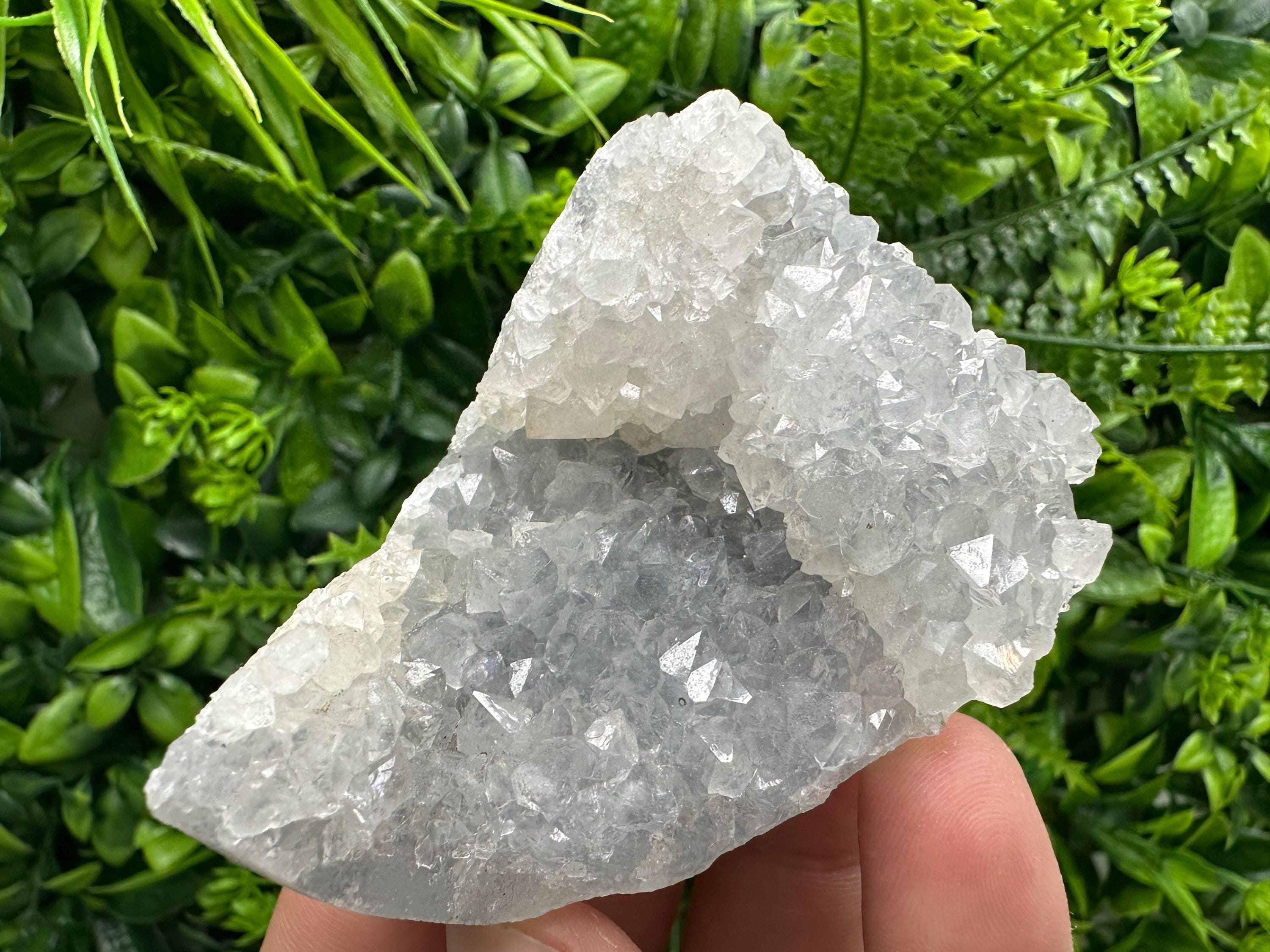 Chalcedony Specimen: Natural India Crystal, Home Decor (7/5.5/4 cm)