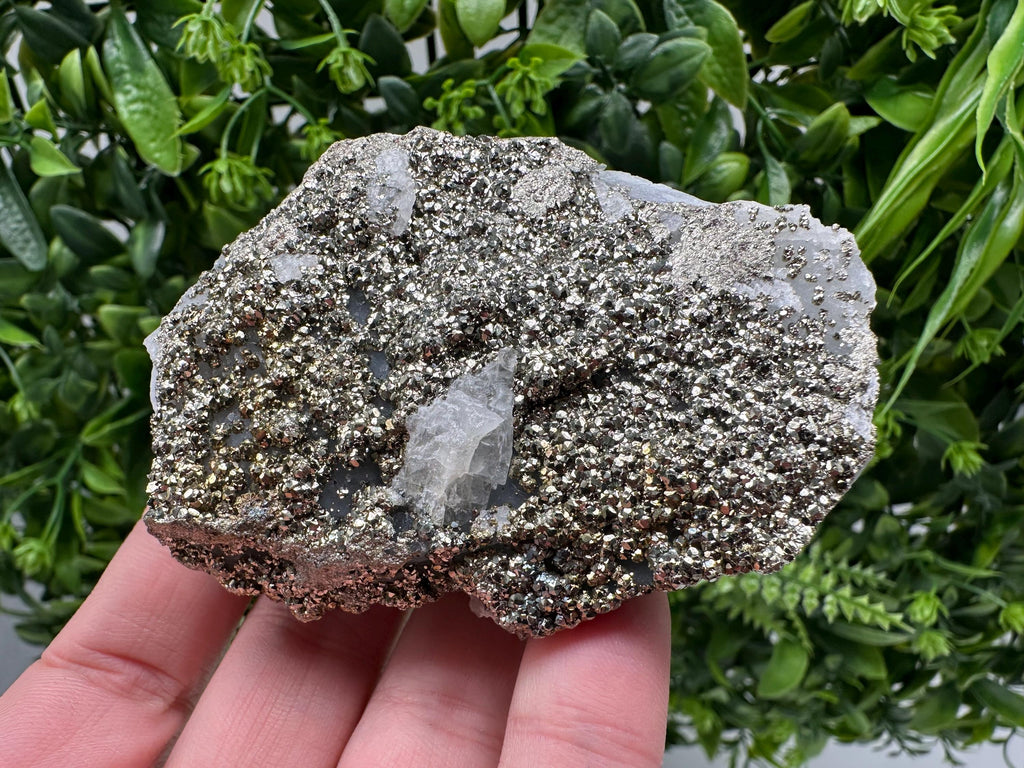 Marcasite Cluster on Chalcedony, Bulgaria Mineral Specimen