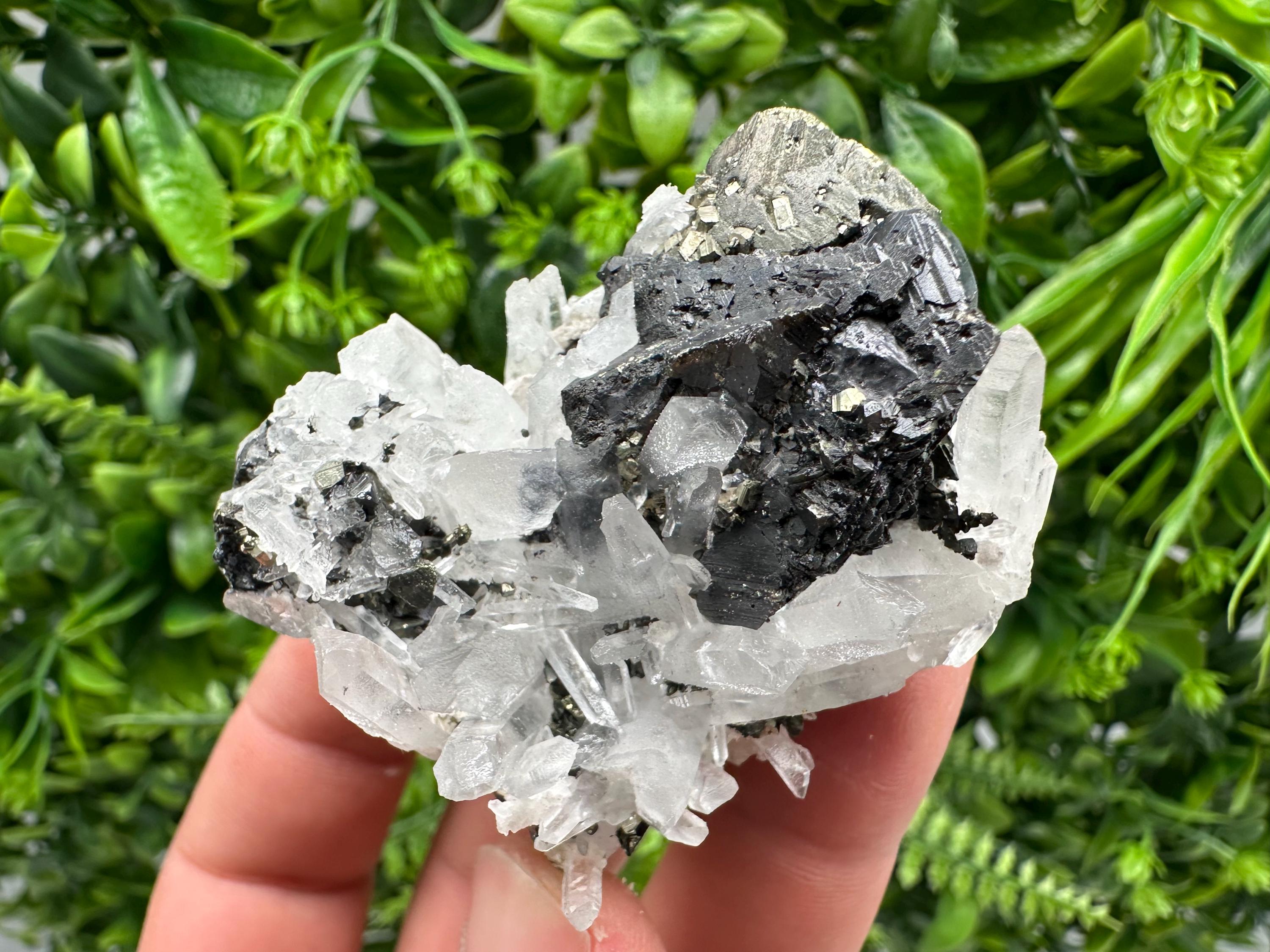 Quartz Sphalerite Chalcopyrite Mineral Specimen, Madan Bulgaria