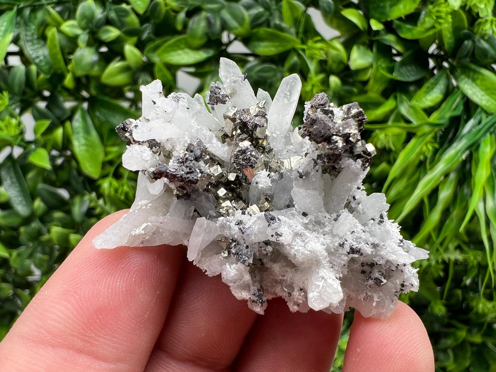 Stunning Pyrite on Quartz,Calcite from Borieva mine,Madan,Bulgaria,natural,collectible mineral specimen,home decor stone,collection crystal