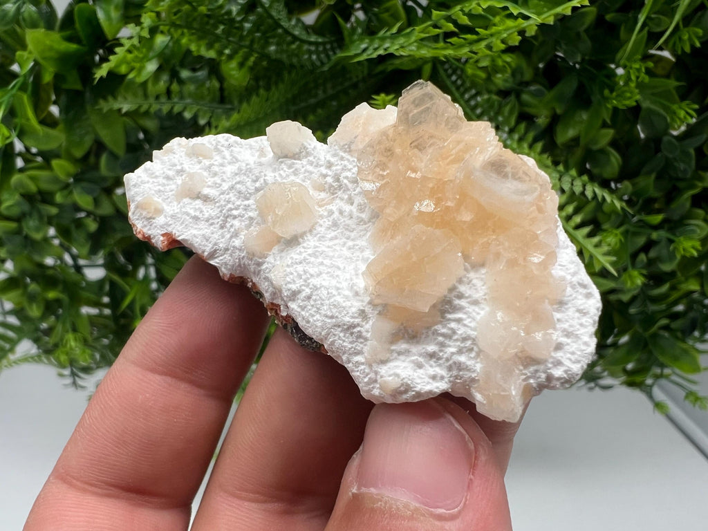 Rare Heulandite Apophyllite Cluster: Gold Minerals from Puna, India