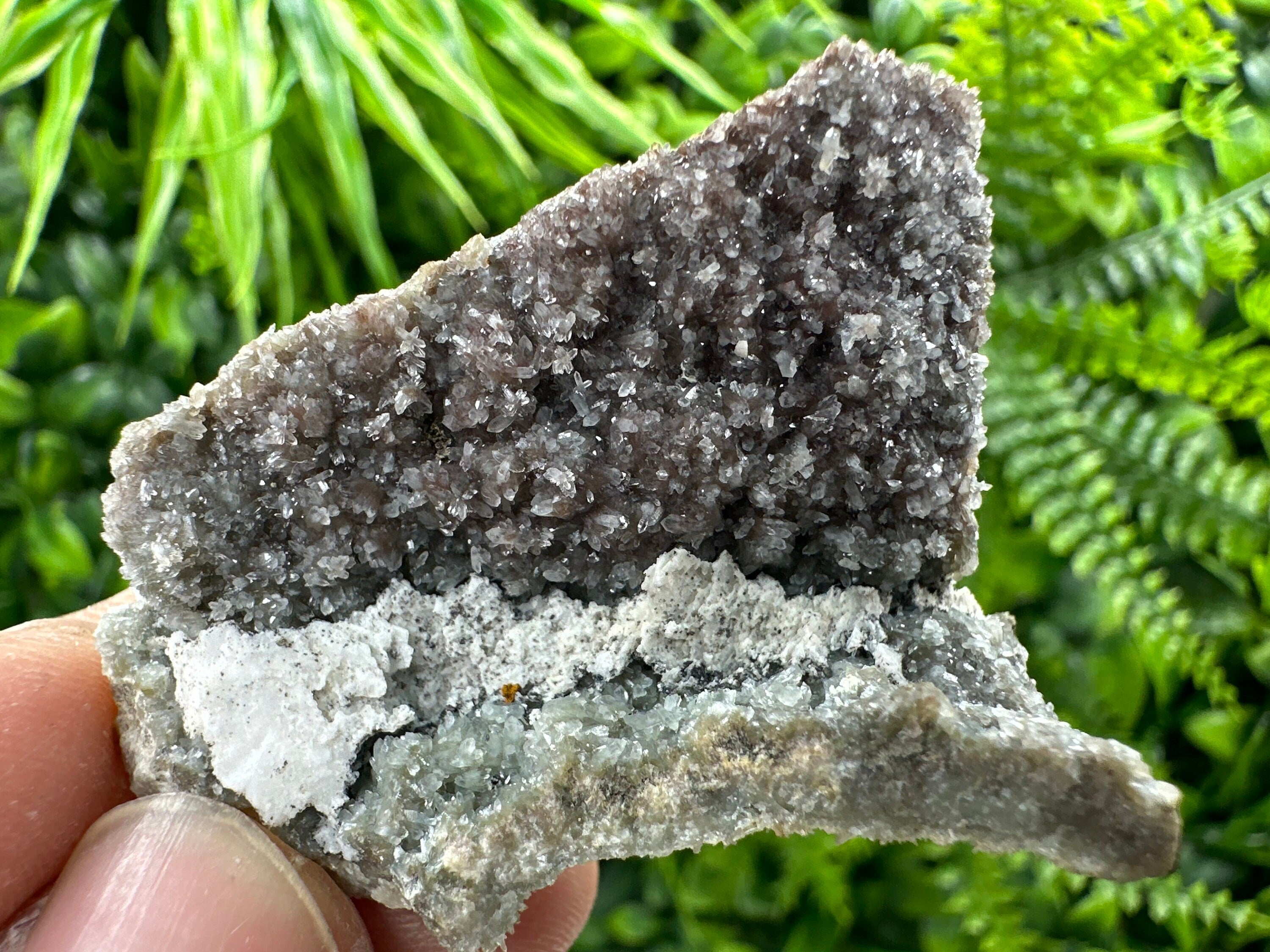 Quartz with Hematite and Chlorite Inclusions, Natural Mineral Specimen
