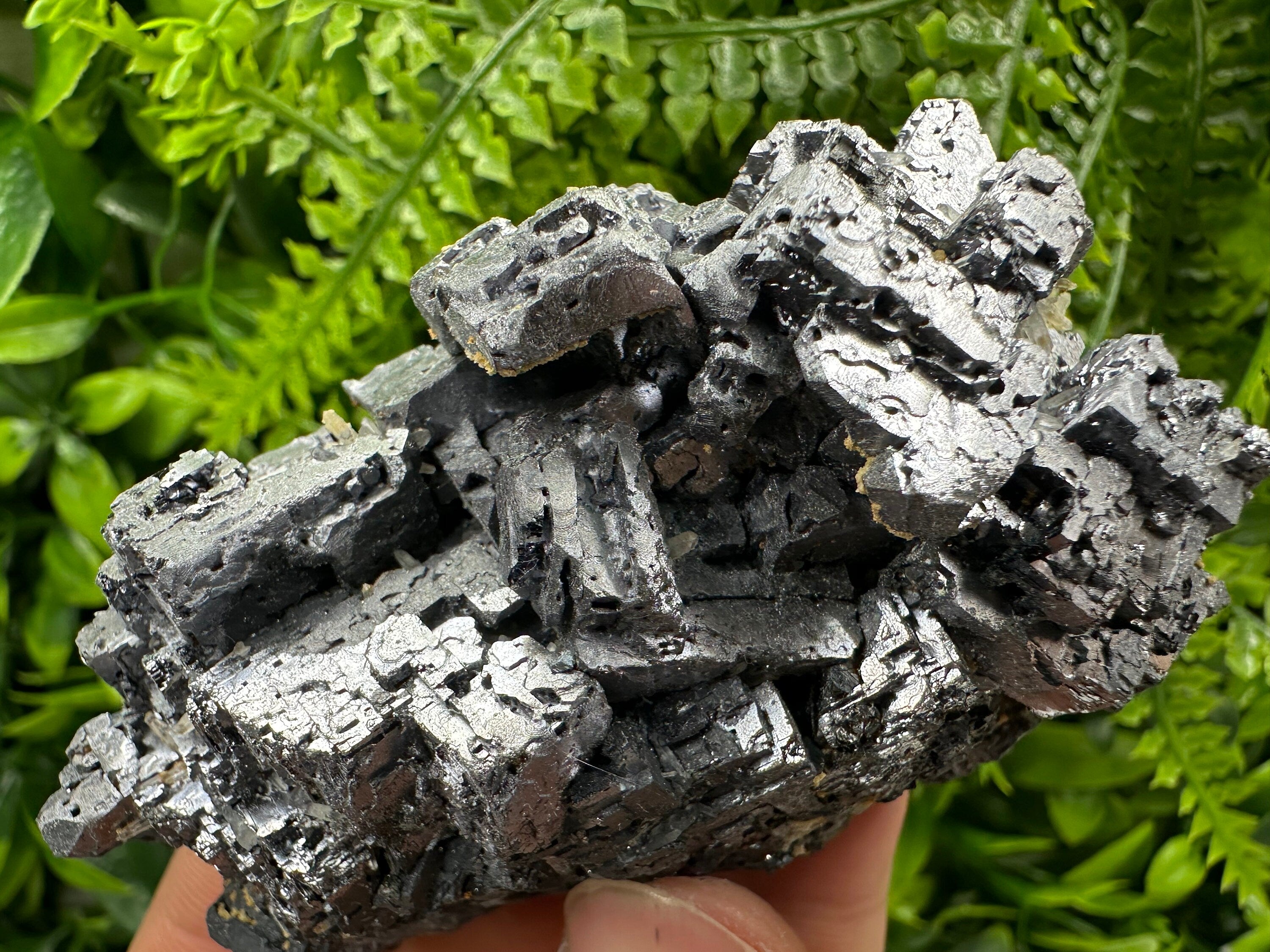 Skeleton Galena Cluster, Rare Morphology Crystal, Bulgaria Mineral Souvenir