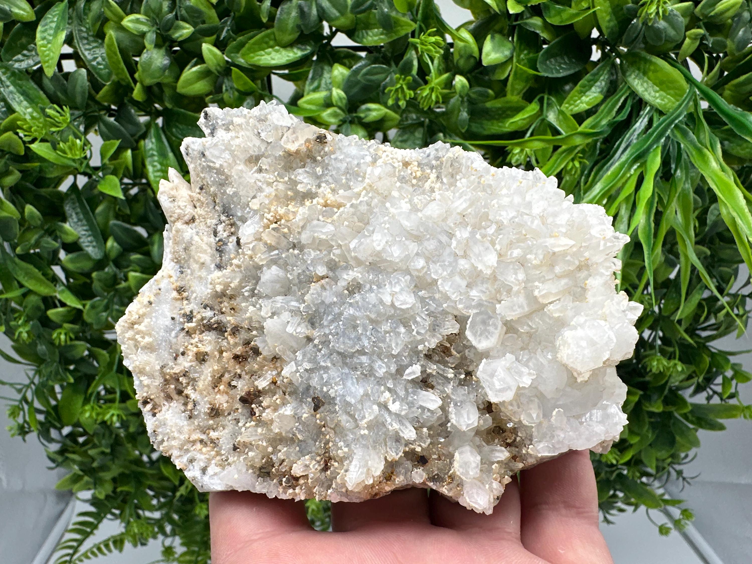 Quartz Calcite Chalcopyrite Specimen: Krushev Dol Mine, Bulgaria