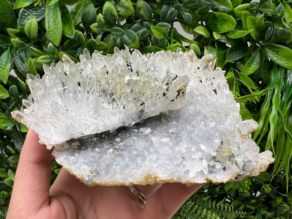 Lovely specimen Green Quartz inclusions Chlorite and Sphalerite/ Natural minerals/ Souvenir crystal gift minerals famous 9th September/Madan