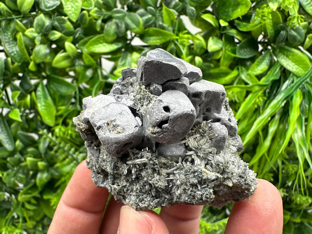 Wonderful shiny Galena on Quartz from Borieva mine,Bulgaria natural mineral,collection specimen,rare ceystal,gift,home decor stone,collect
